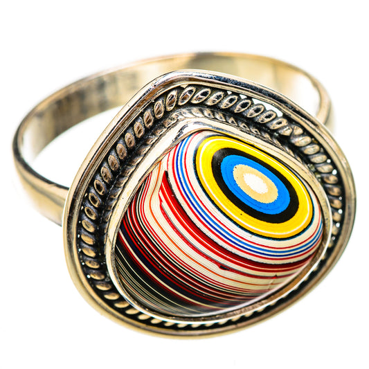 Fordite Rings handcrafted by Ana Silver Co - RING125934 - Photo 2
