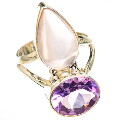 Rose Quartz Rings handcrafted by Ana Silver Co - RING125936 - Photo 2