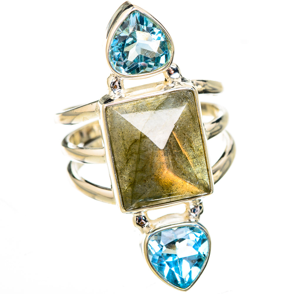 Labradorite Rings handcrafted by Ana Silver Co - RING125939 - Photo 2