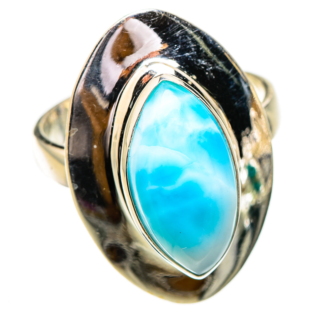 Larimar Rings handcrafted by Ana Silver Co - RING125947 - Photo 2