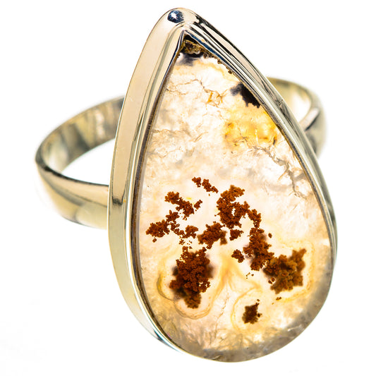 Indonesian Plume Agate Rings handcrafted by Ana Silver Co - RING125949 - Photo 2