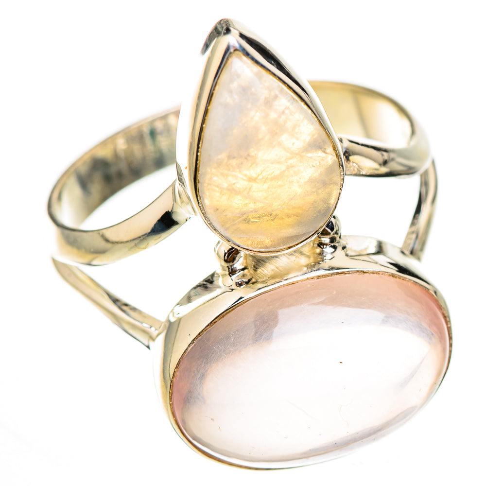 Rose Quartz Rings handcrafted by Ana Silver Co - RING125950 - Photo 2
