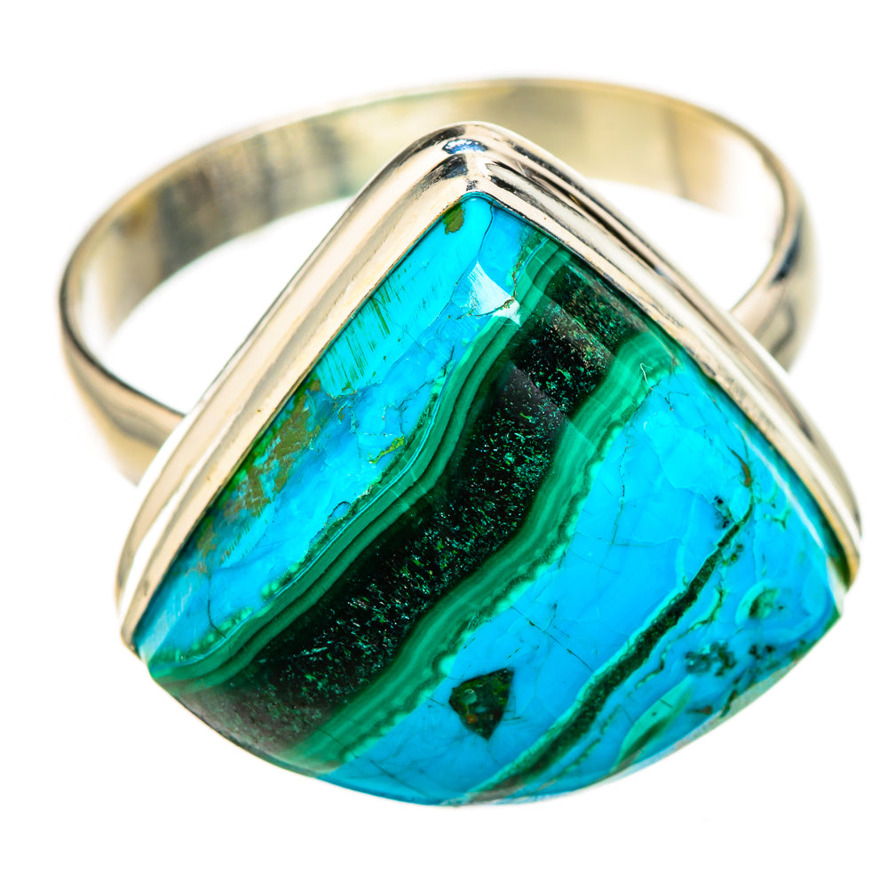 Malachite In Chrysocolla Rings handcrafted by Ana Silver Co - RING125961 - Photo 2