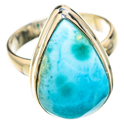 Larimar Rings handcrafted by Ana Silver Co - RING125969 - Photo 2