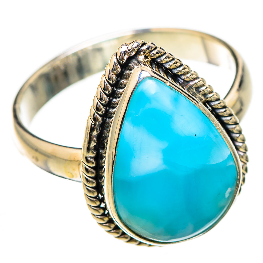 Larimar Rings handcrafted by Ana Silver Co - RING125975 - Photo 2
