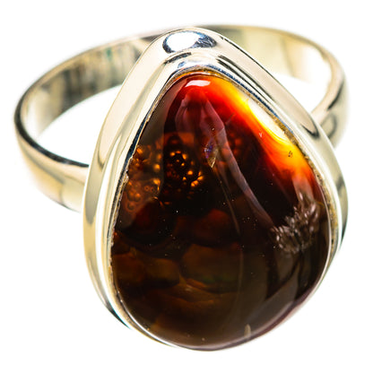Mexican Fire Agate Rings handcrafted by Ana Silver Co - RING125976 - Photo 2