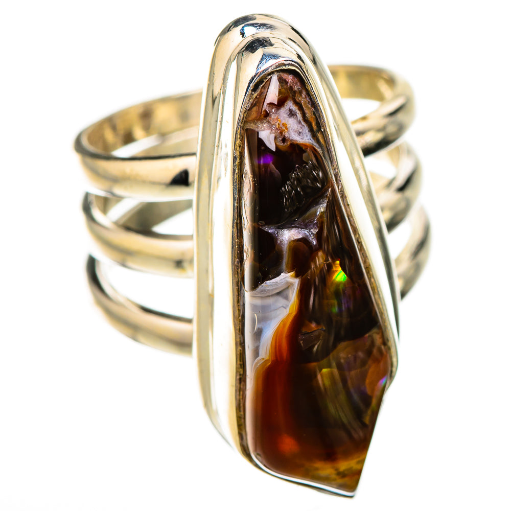 Mexican Fire Agate Rings handcrafted by Ana Silver Co - RING125977 - Photo 2