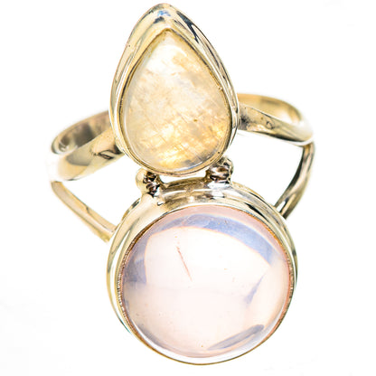 Rose Quartz Rings handcrafted by Ana Silver Co - RING125978 - Photo 2