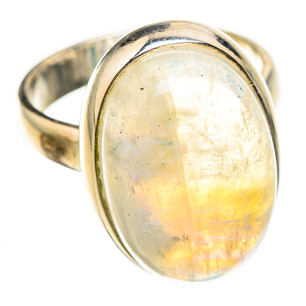 Rainbow Moonstone Rings handcrafted by Ana Silver Co - RING125984 - Photo 2