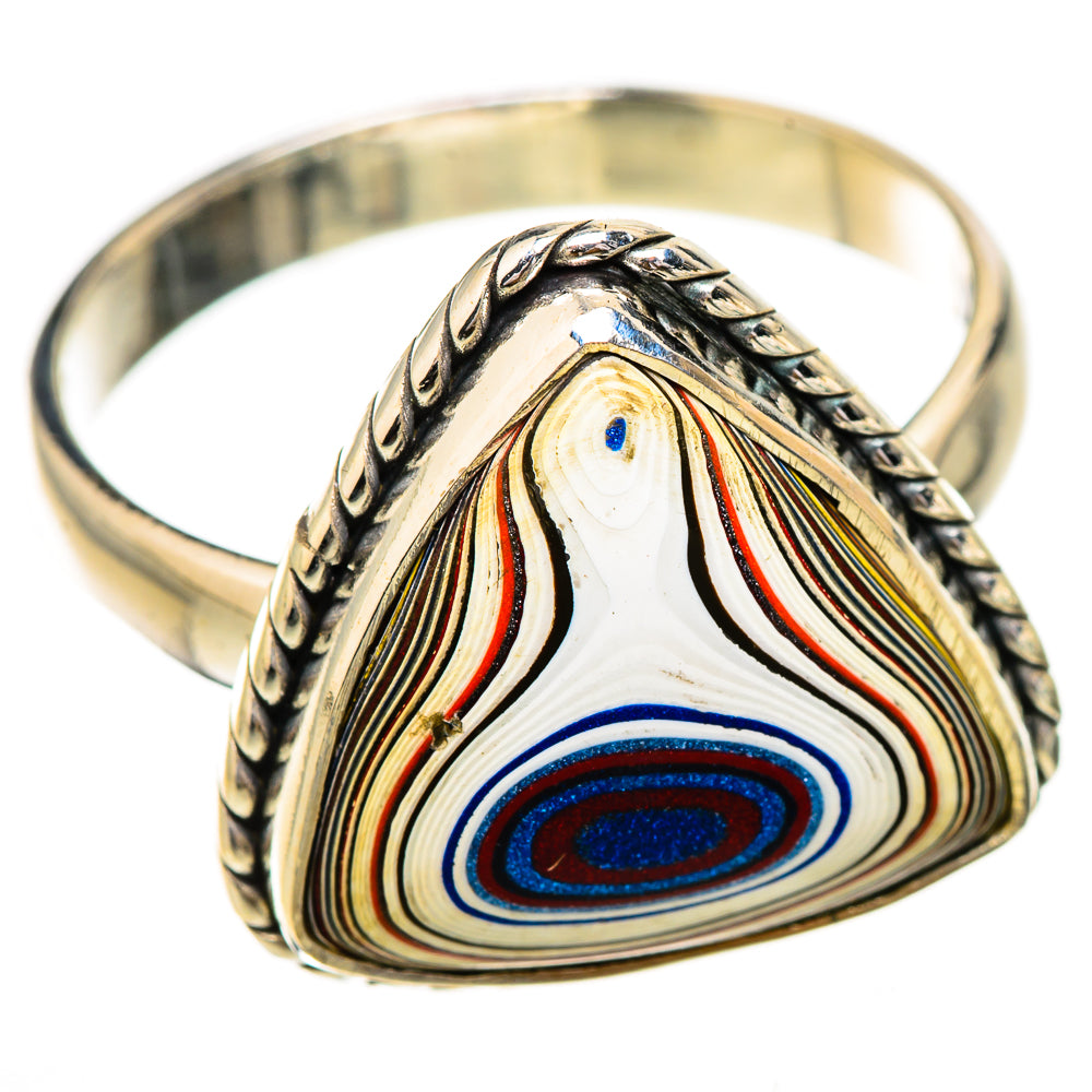 Fordite Rings handcrafted by Ana Silver Co - RING125988 - Photo 2