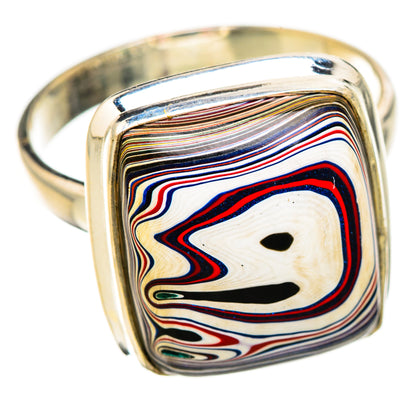 Fordite Rings handcrafted by Ana Silver Co - RING125990 - Photo 2