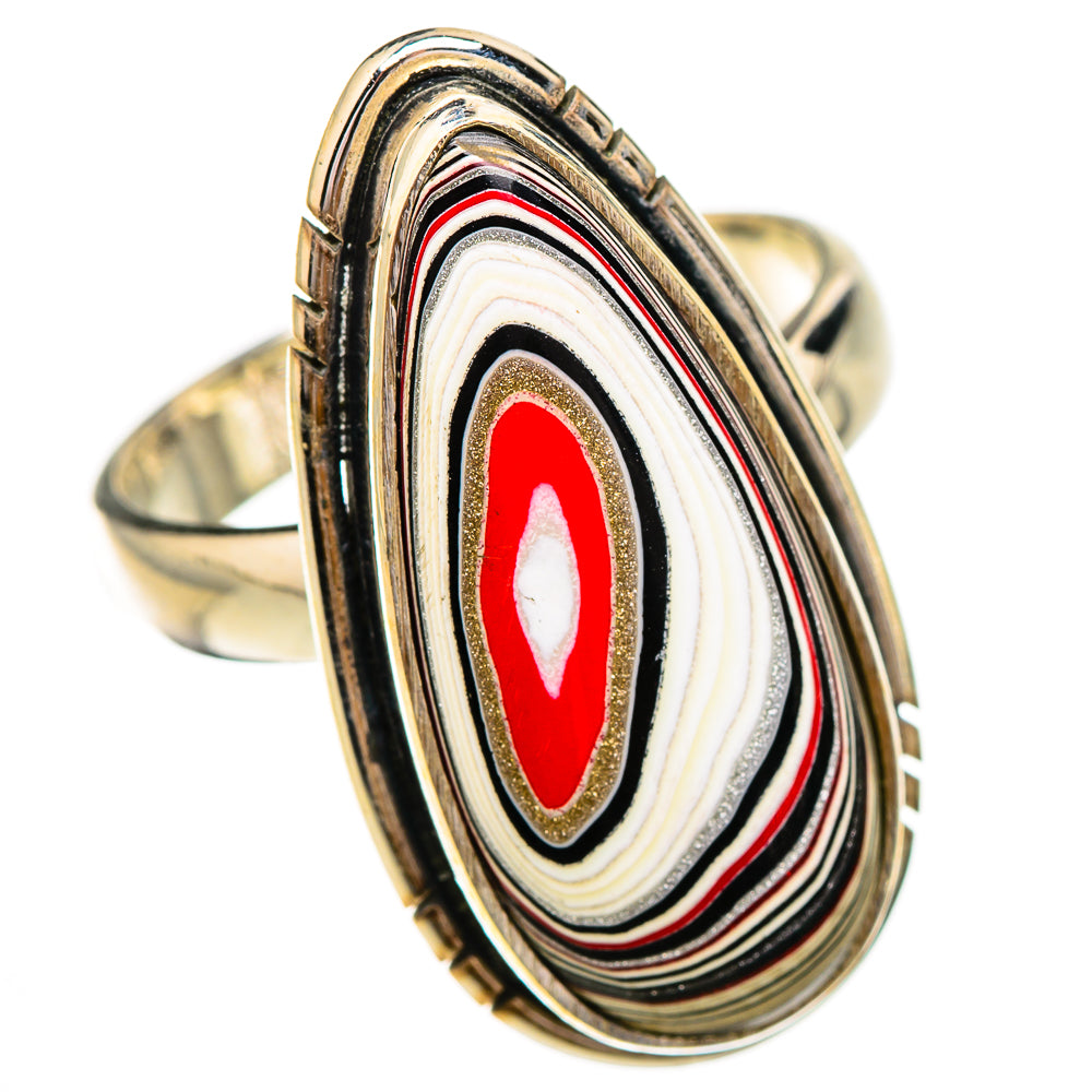 Fordite Rings handcrafted by Ana Silver Co - RING125993 - Photo 2
