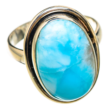Larimar Rings handcrafted by Ana Silver Co - RING126001 - Photo 2