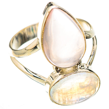 Rose Quartz Rings handcrafted by Ana Silver Co - RING126009 - Photo 2