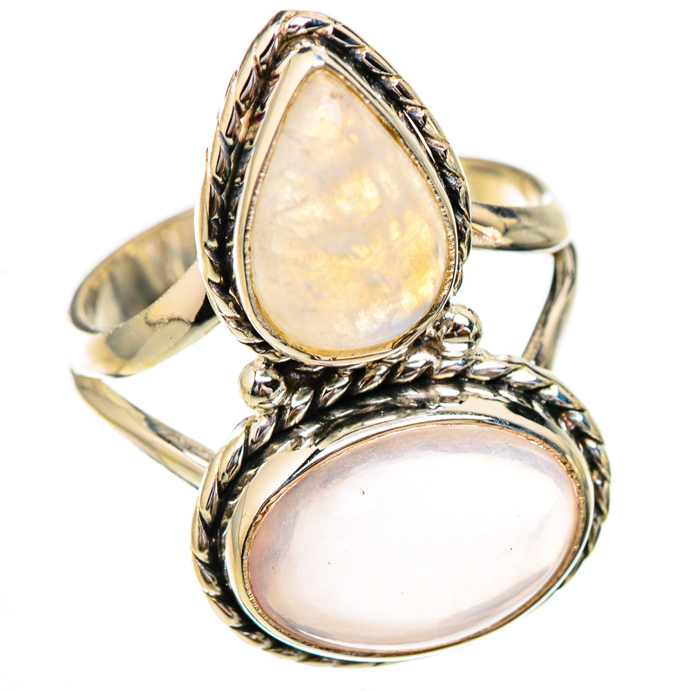 Rose Quartz Rings handcrafted by Ana Silver Co - RING126010 - Photo 2