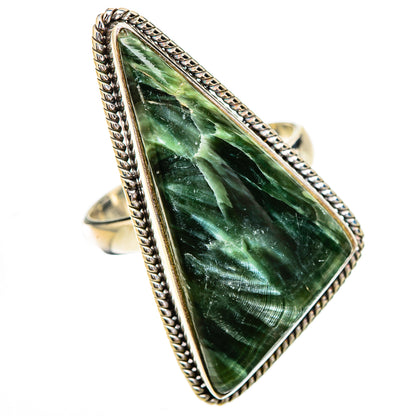Seraphinite Rings handcrafted by Ana Silver Co - RING126032 - Photo 2
