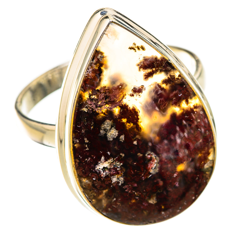Indonesian Plume Agate Rings handcrafted by Ana Silver Co - RING126033 - Photo 2