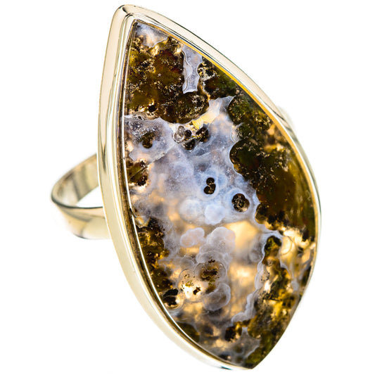 Indonesian Plume Agate Rings handcrafted by Ana Silver Co - RING126035 - Photo 2