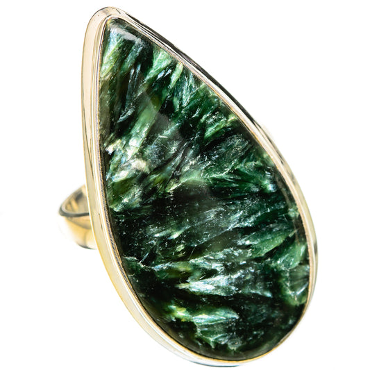 Seraphinite Rings handcrafted by Ana Silver Co - RING126059 - Photo 2