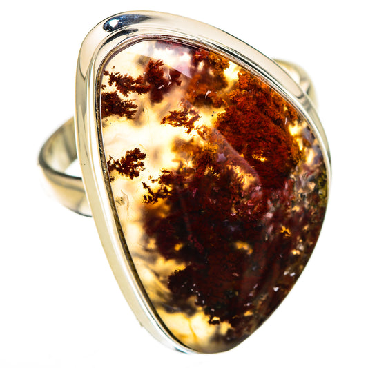 Indonesian Plume Agate Rings handcrafted by Ana Silver Co - RING126060 - Photo 2