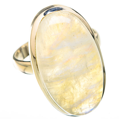 Rainbow Moonstone Rings handcrafted by Ana Silver Co - RING126068 - Photo 2