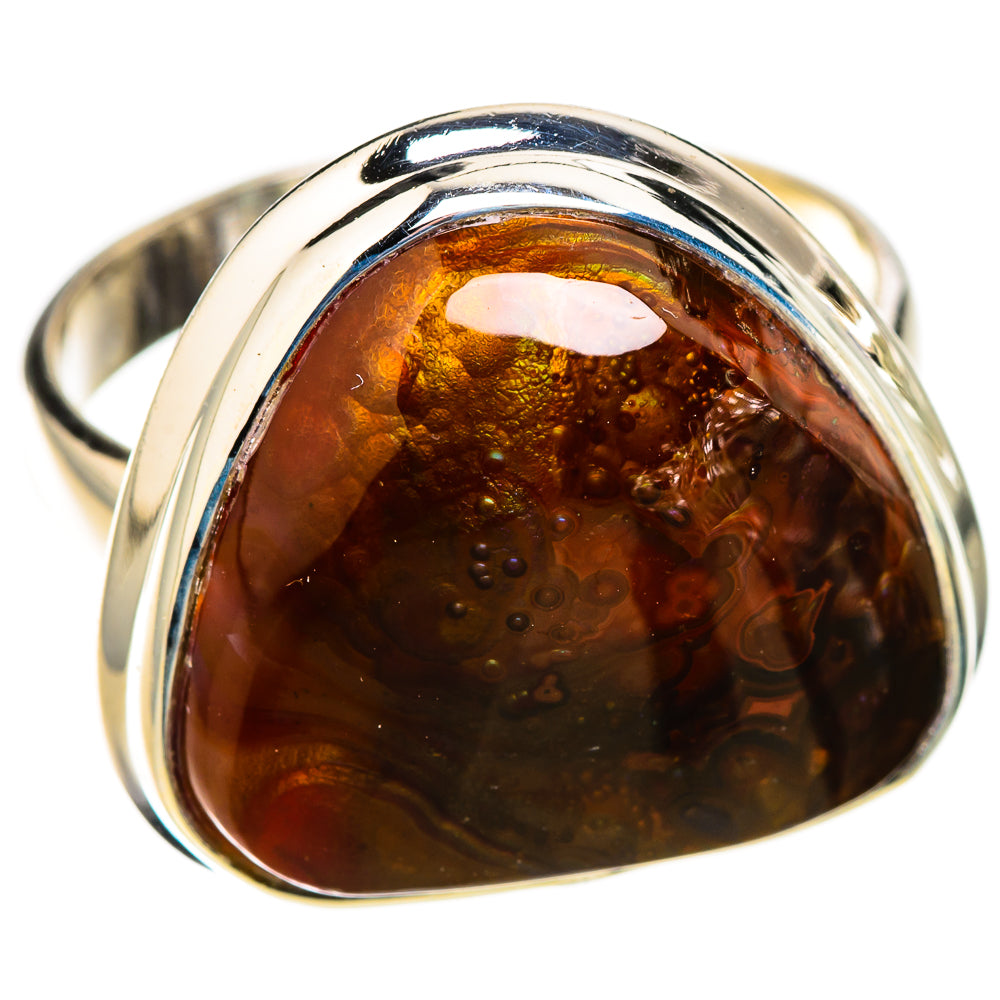 Mexican Fire Agate Rings handcrafted by Ana Silver Co - RING126080 - Photo 2