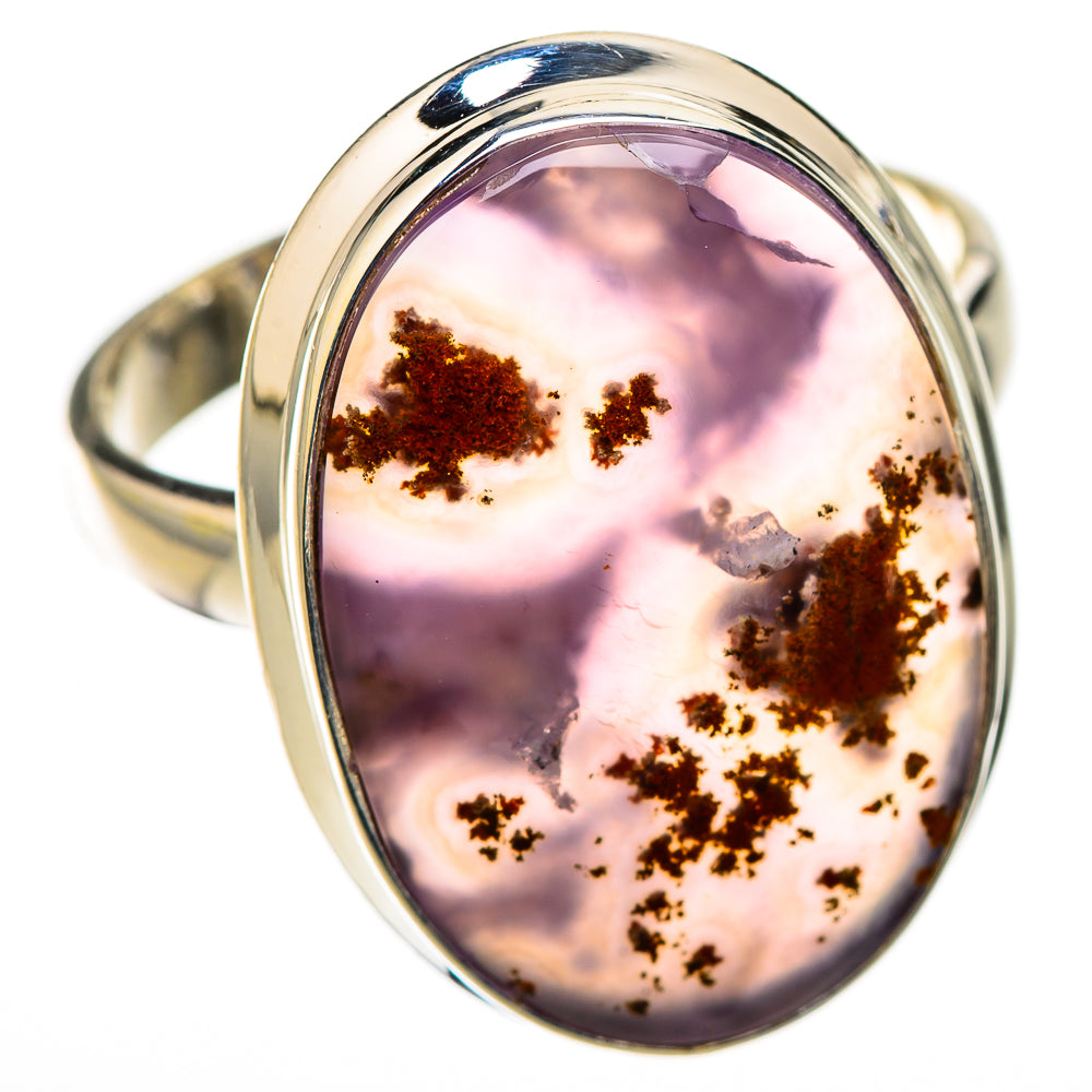 Plume Agate Rings handcrafted by Ana Silver Co - RING126081 - Photo 2