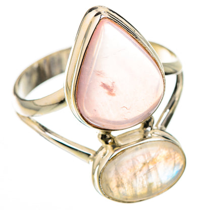 Rose Quartz Rings handcrafted by Ana Silver Co - RING126082 - Photo 2