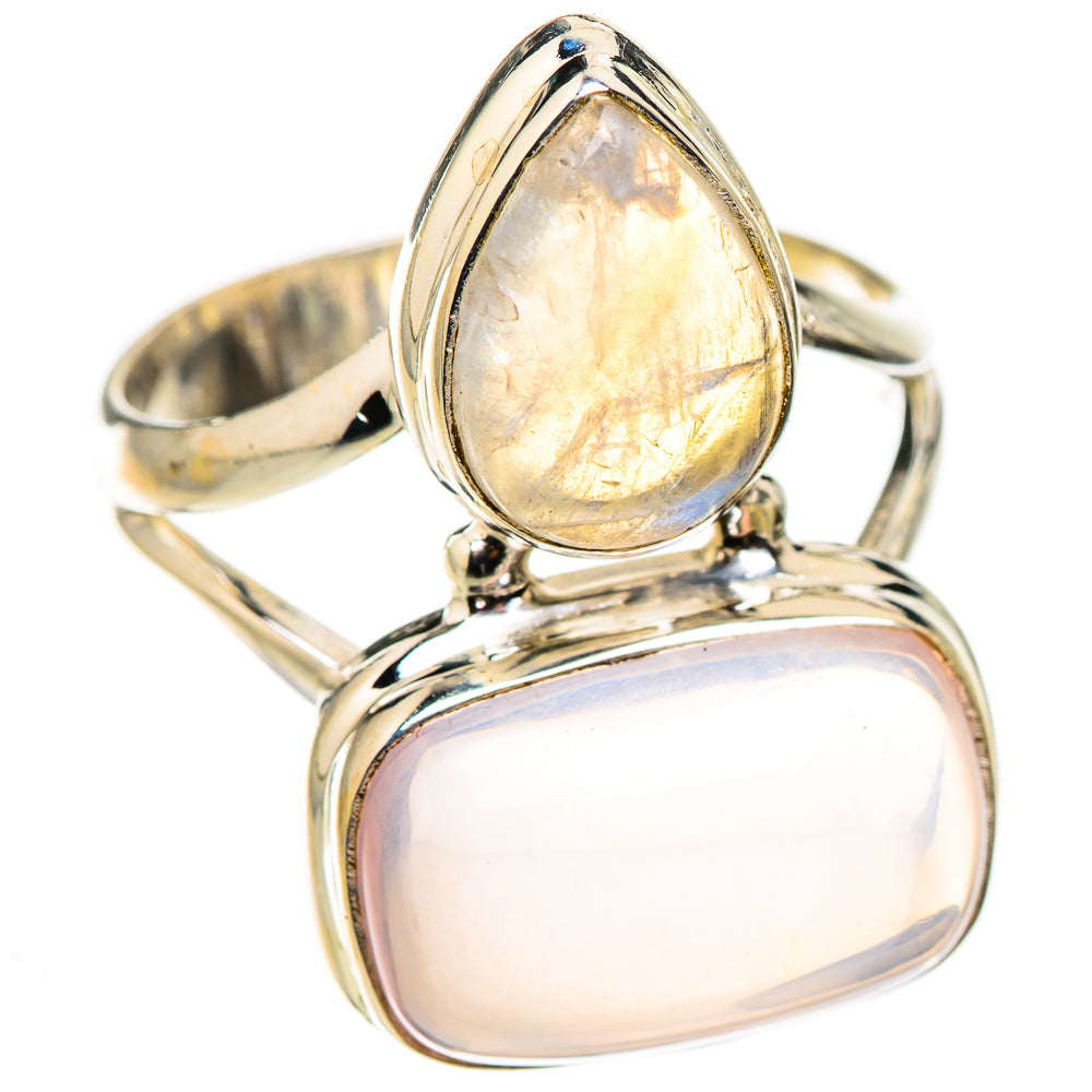 Rose Quartz Rings handcrafted by Ana Silver Co - RING126083 - Photo 2