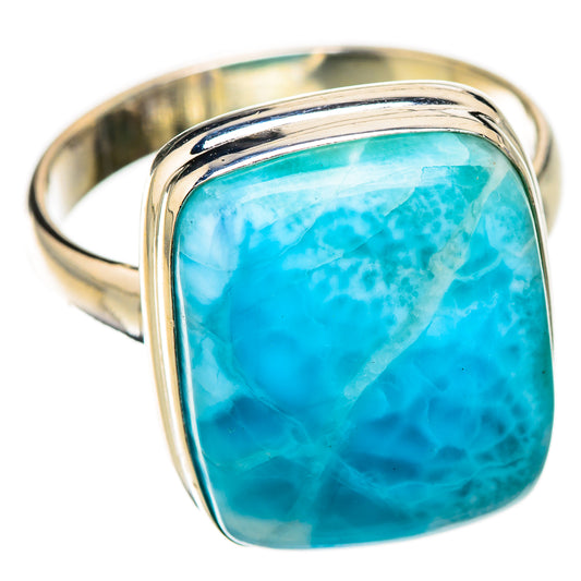 Larimar Rings handcrafted by Ana Silver Co - RING126093 - Photo 2