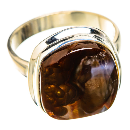 Mexican Fire Agate Rings handcrafted by Ana Silver Co - RING126097 - Photo 2