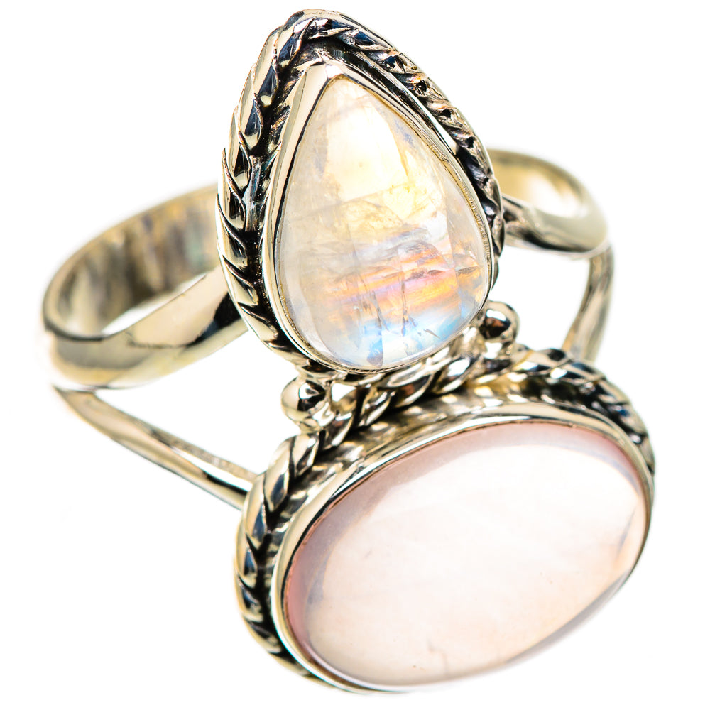 Rose Quartz Rings handcrafted by Ana Silver Co - RING126098 - Photo 2