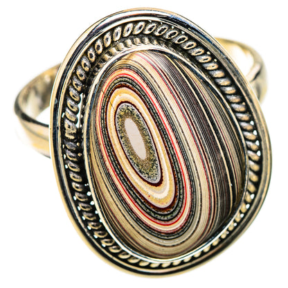 Fordite Rings handcrafted by Ana Silver Co - RING126110 - Photo 2