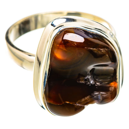 Mexican Fire Agate Rings handcrafted by Ana Silver Co - RING126116 - Photo 2