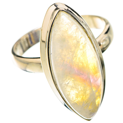 Rainbow Moonstone Rings handcrafted by Ana Silver Co - RING126122 - Photo 2