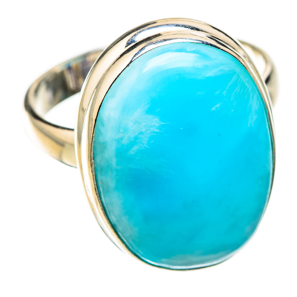 Larimar Rings handcrafted by Ana Silver Co - RING126128 - Photo 2