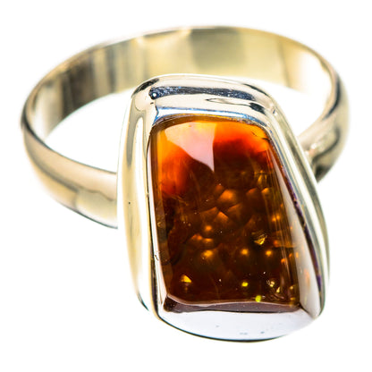 Mexican Fire Agate Rings handcrafted by Ana Silver Co - RING126131 - Photo 2