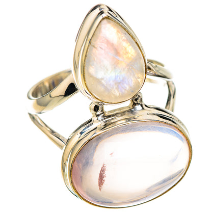 Rose Quartz Rings handcrafted by Ana Silver Co - RING126132 - Photo 2