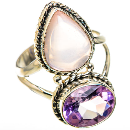Rose Quartz Rings handcrafted by Ana Silver Co - RING126142 - Photo 2