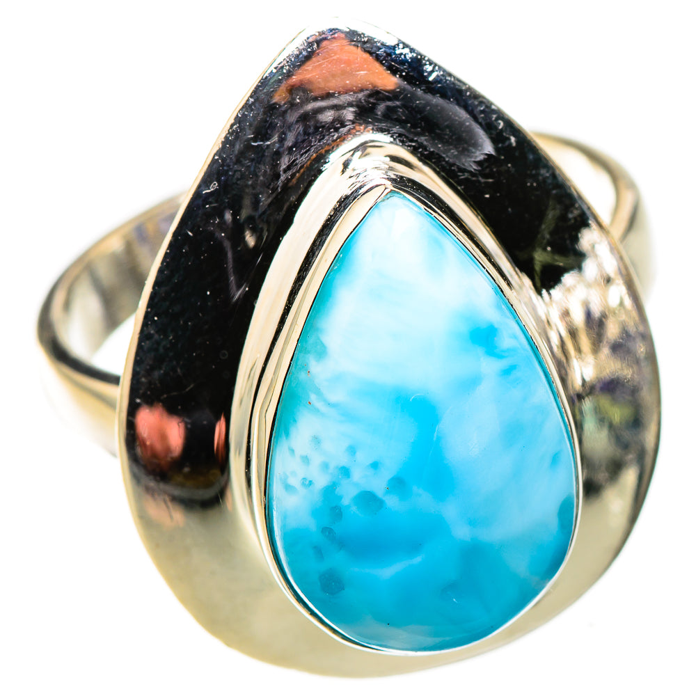 Larimar Rings handcrafted by Ana Silver Co - RING126146 - Photo 2