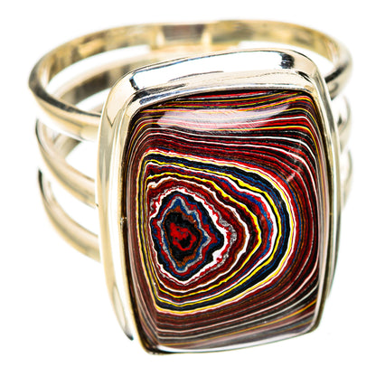 Fordite Rings handcrafted by Ana Silver Co - RING126149 - Photo 2