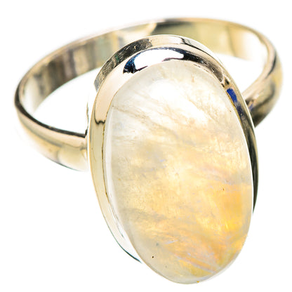 Rainbow Moonstone Rings handcrafted by Ana Silver Co - RING126155 - Photo 2