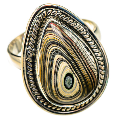 Fordite Rings handcrafted by Ana Silver Co - RING126160 - Photo 2