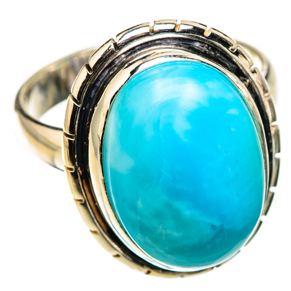 Larimar Rings handcrafted by Ana Silver Co - RING126163 - Photo 2