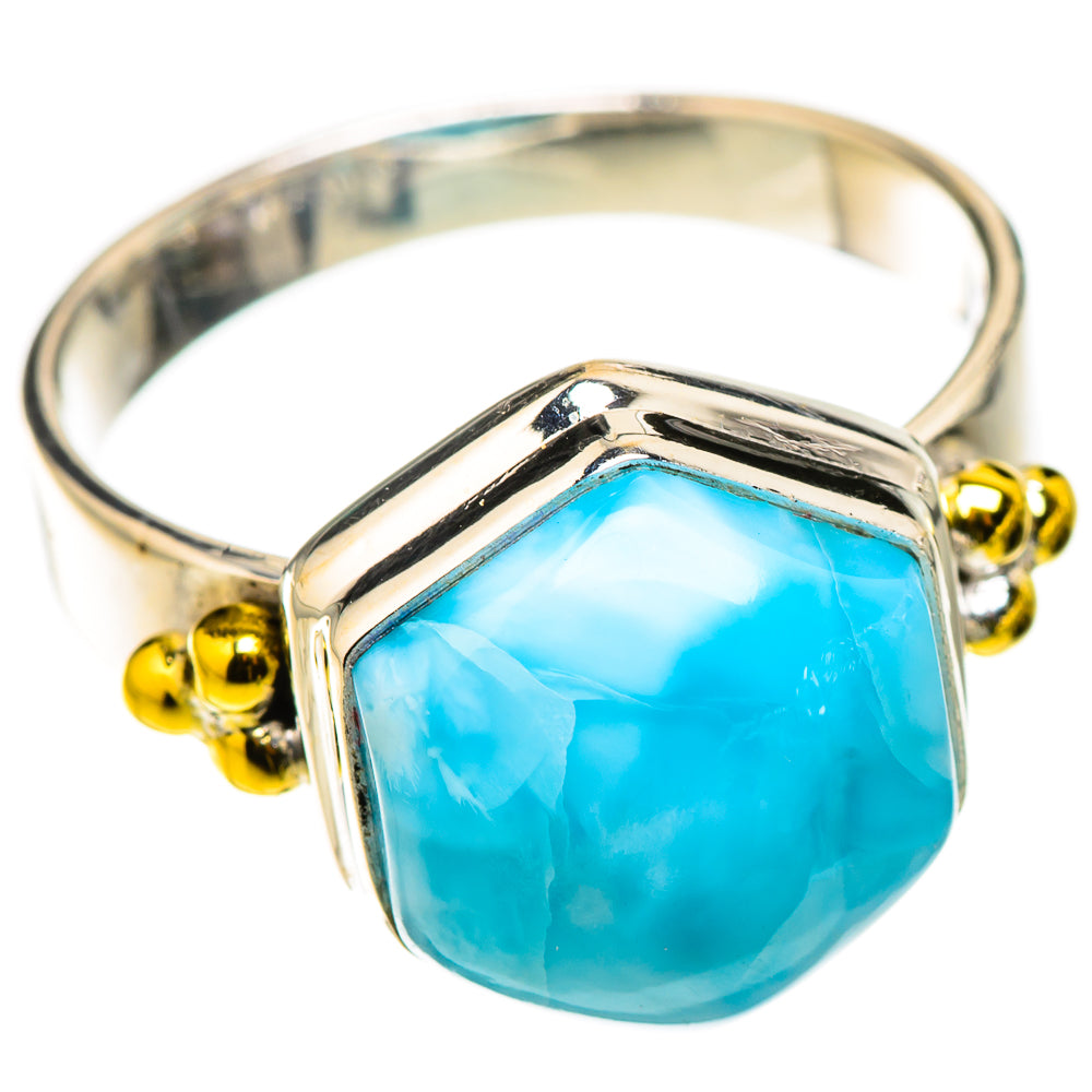 Larimar Rings handcrafted by Ana Silver Co - RING126166 - Photo 2