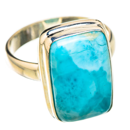 Larimar Rings handcrafted by Ana Silver Co - RING126169 - Photo 2