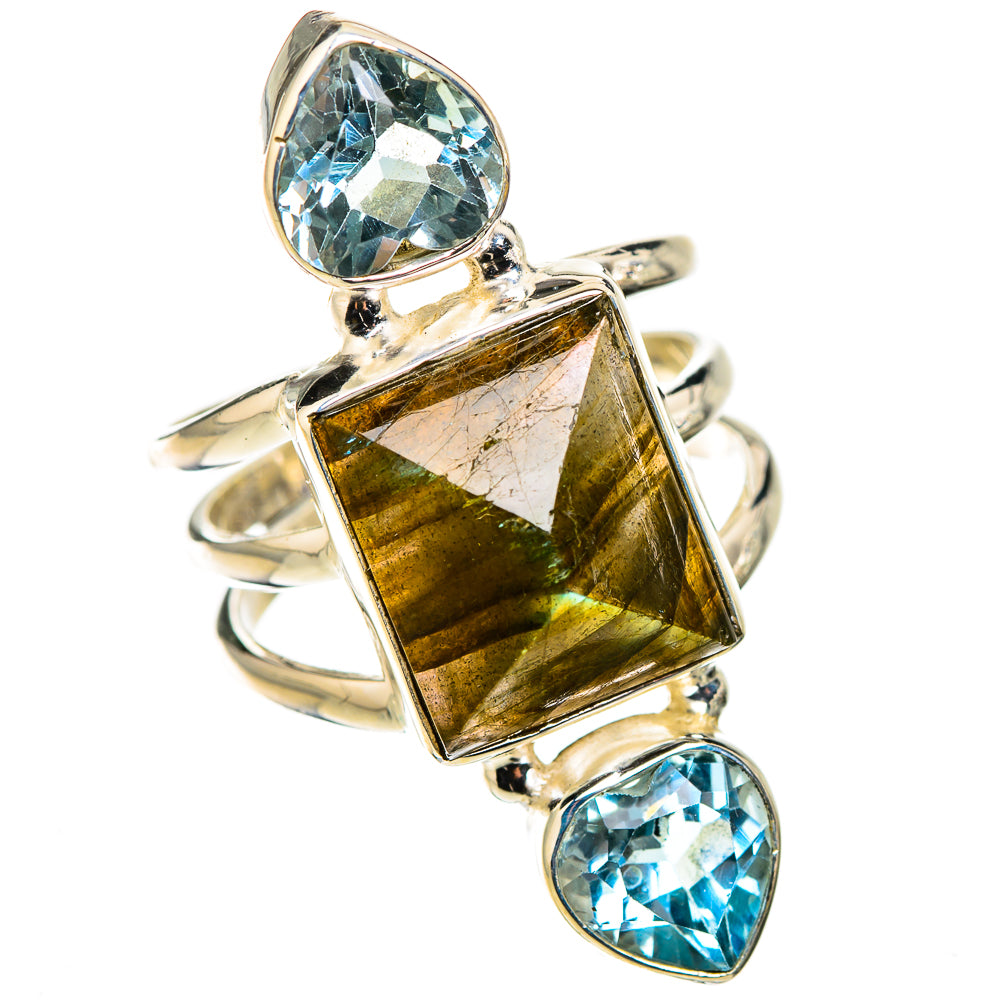 Labradorite Rings handcrafted by Ana Silver Co - RING126178 - Photo 2