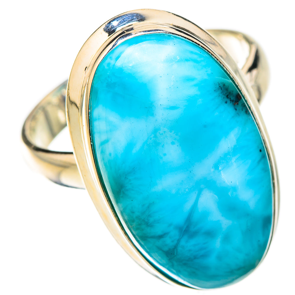 Larimar Rings handcrafted by Ana Silver Co - RING126186 - Photo 2
