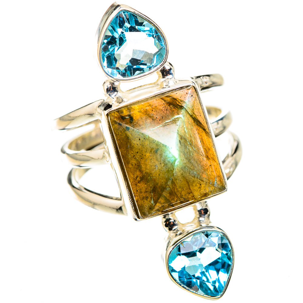 Labradorite Rings handcrafted by Ana Silver Co - RING126194 - Photo 2