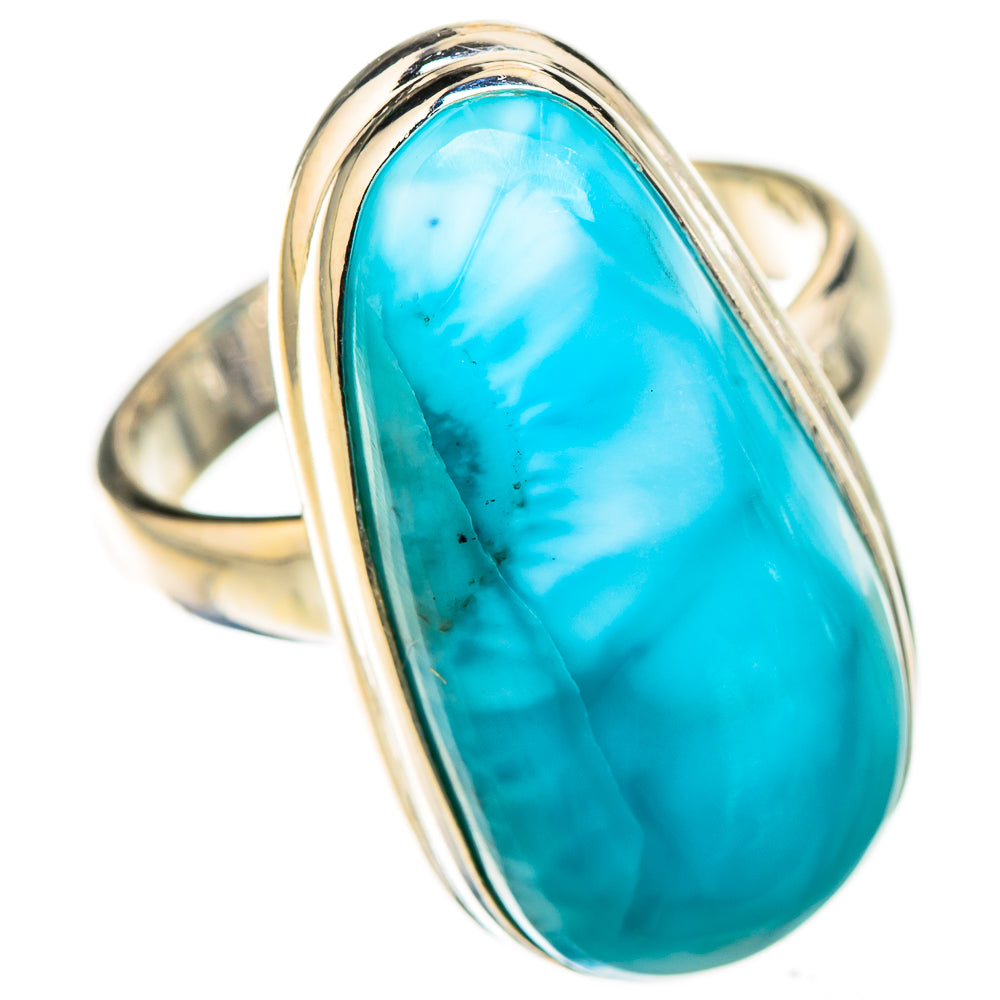 Larimar Rings handcrafted by Ana Silver Co - RING126202 - Photo 2